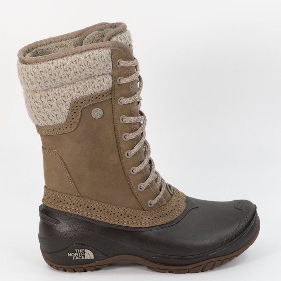 The North Face Women's Shellista II Mid 'Split Rock Brown' Winter Boots Snow - Picture 2 of 10
